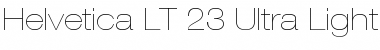 Download HelveticaNeue LT 23 UltLtEx Font