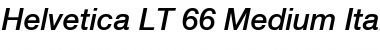 HelveticaNeue LT 65 Medium Italic Font