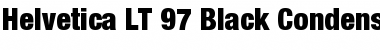 HelveticaNeue LT 97 BlackCn Regular Font