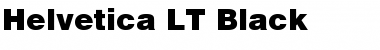 Helvetica LT Black Regular Font