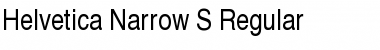 Helvetica Narrow S Regular Font
