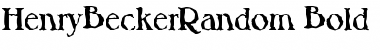 Download HenryBeckerRandom Font