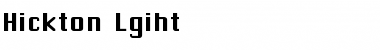 Download Hickton-Lgiht Font