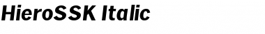 HieroSSK Italic Font