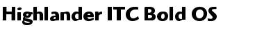 Highlander ITC Bold Font
