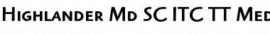 Download Highlander Md SC ITC TT Font