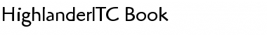 Download HighlanderITC-Book Font
