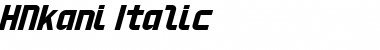 HNkani Medium Italic Font
