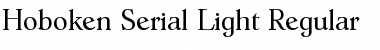 Download Hoboken-Serial-Light Font