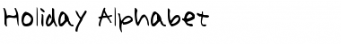 Holiday Alphabe Font