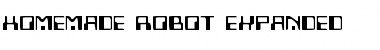 Homemade Robot Expanded Expanded Font