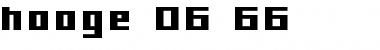 hooge 06_66 Regular Font