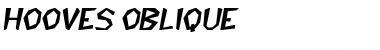 Hooves Oblique Font