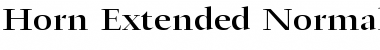 Horn Extended Normal Font