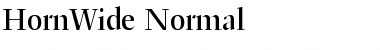 HornWide Normal Font
