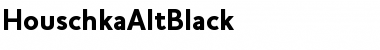 HouschkaAltBlack Regular Font