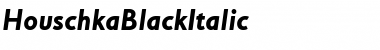 HouschkaBlackItalic Regular Font