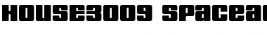 HOUSE3009 Black Font