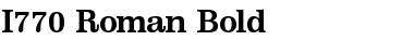 I770-Roman Bold Font