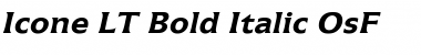 Icone LT RegularOsF Bold Italic Font