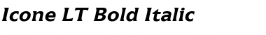 Icone LT Regular Bold Italic Font