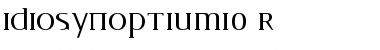 Download IDIOSYNOPTIUM1.0 R Font