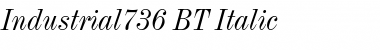 Download Industrial736 BT Font