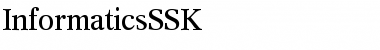 InformaticsSSK Regular Font