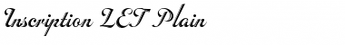 Inscription LET Plain Font