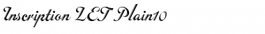 Inscription LET Plain Font