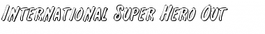 International Super Hero Out Outline Font