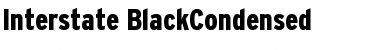 Interstate BlackCondensed Font