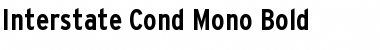 Interstate Cond Mono Bold Font