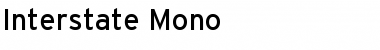 Interstate Mono Regular Font