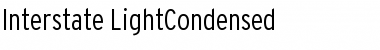 Interstate-LightCondensed Regular Font