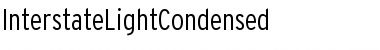 InterstateLightCondensed Regular Font