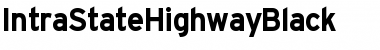 Download IntraStateHighwayBlack Font