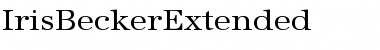 IrisBeckerExtended Regular Font