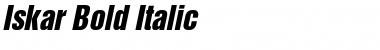 Iskar Bold Italic Font