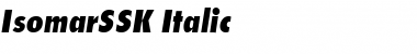 IsomarSSK Italic Font