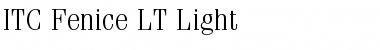 Download ITCFenice LT Light Font