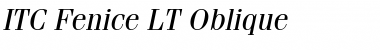 ITCFenice LT Regular Italic Font