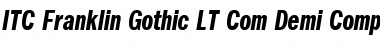 ITC Franklin Gothic LT Com Demi Compressed Italic Font