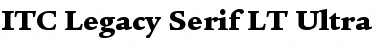 Download ITCLegacySerif LT Ultra Font