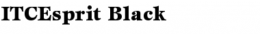 Download ITCEsprit-Black Font