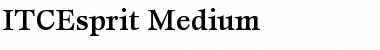 Download ITCEsprit-Medium Font