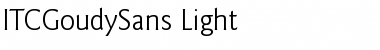 Download ITCGoudySans-Light Font