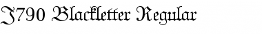 J790-Blackletter Regular Font