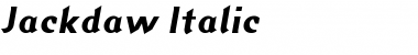 Jackdaw Italic Font