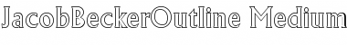 JacobBeckerOutline-Medium Regular Font